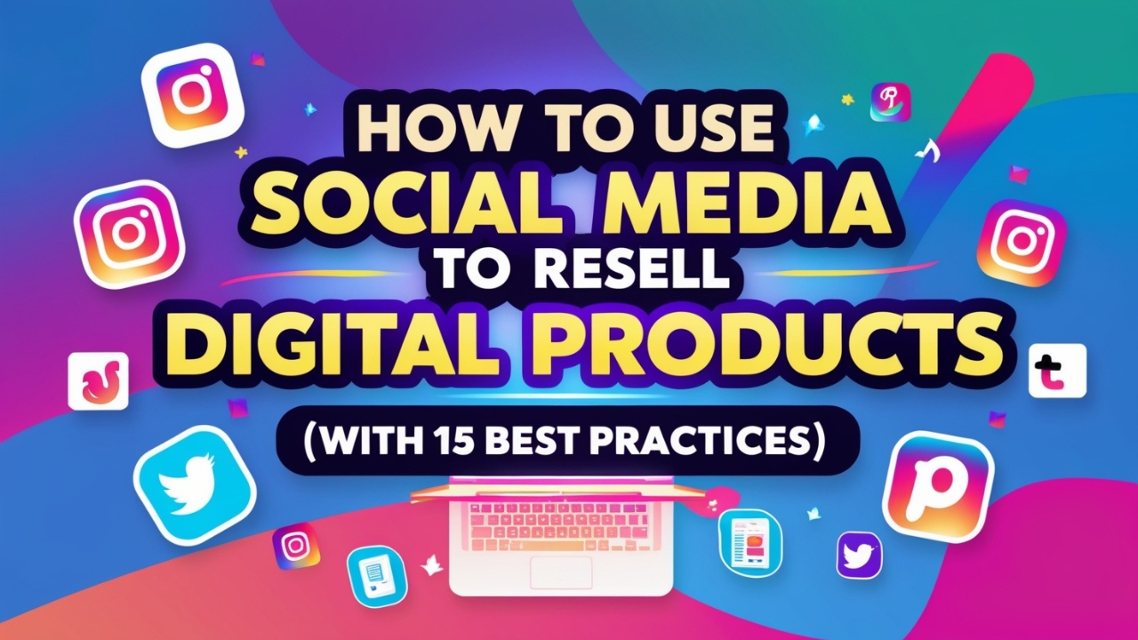 How to Use Social Media to Resell Digital Products (With 15 Best Practices)