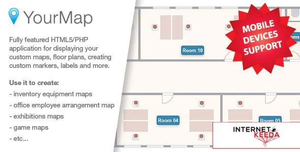 202-YourMap - customizable maps with back-end panel