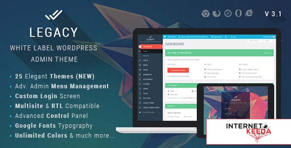 259-Legacy - White label WordPress Admin Theme