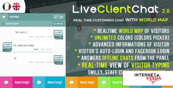 312-Live Client Chat v2.0 - Help Chat With Visitors Map