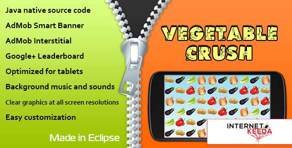 336-Vegetable Crush with AdMob and Leaderboard