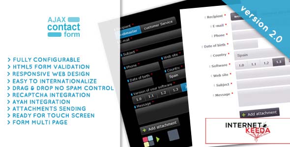 363-Ajax Contact Form with attachments 2.0