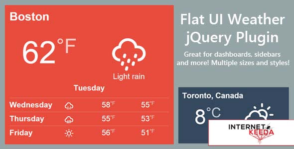 409-Flat Weather jQuery Plugin