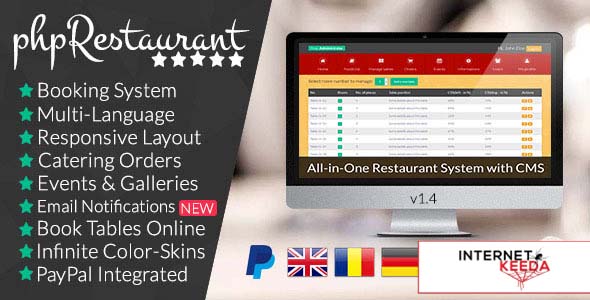 414-phpRestaurant - Restaurant Script with CMS