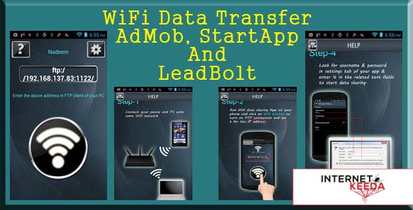 462-Wifi Data Transfer - AdMob, StartApp and LeadBolt