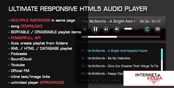 473-HTML5 Audio Player with Playlist