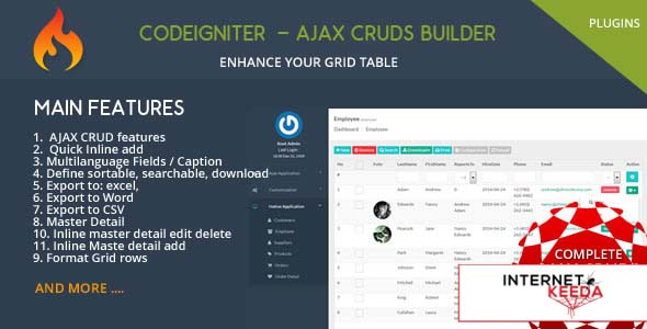 506-Codeigniter CMS - Ajax CRUD Plugins