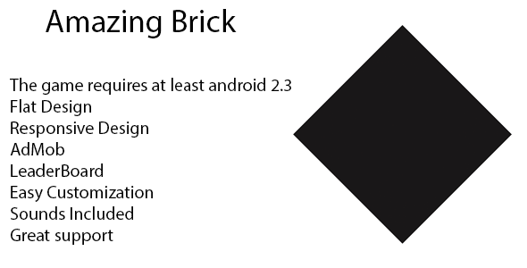 540-Amazing Brick Template AdMob + leaderboard