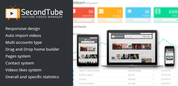 732-SecondTube - YouTube Videos Manager