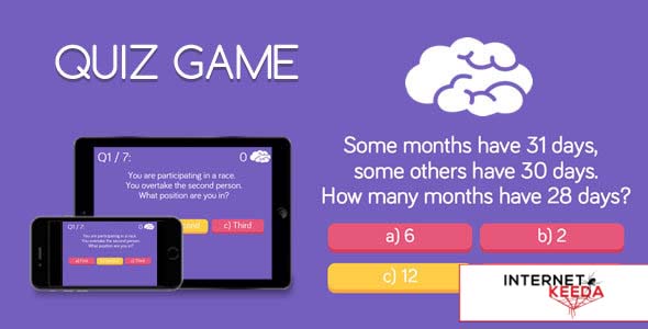 734-Quiz Game - HTML5 Game