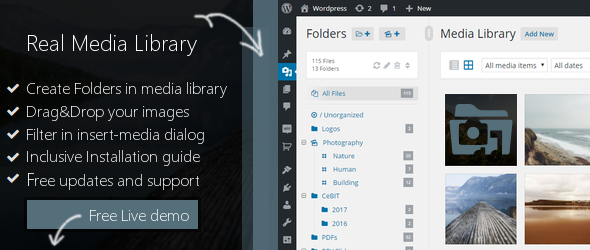 788-WP Real Media Library v2.2.2 - Media Categories / Folders