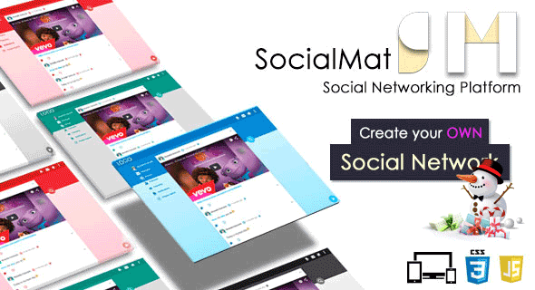 868-Socialmat v1.6.2 - Social Networking Platform