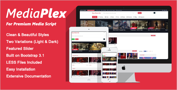 931-MediaPlex Theme for Premium Media Script