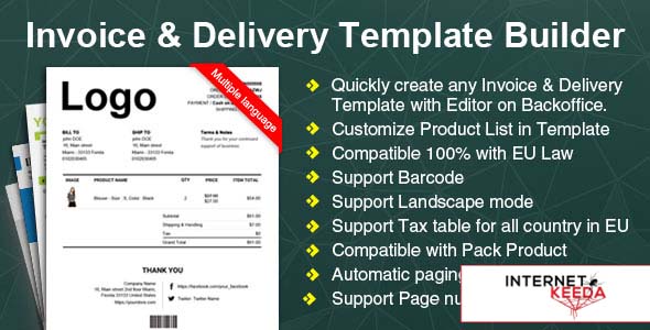 1014-Woocommerce Invoice & Delivery Template Builder