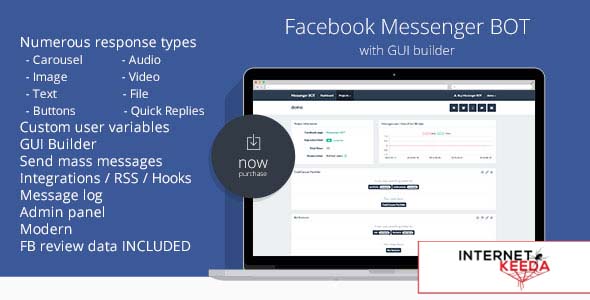 1023-Facebook Messenger BOT GUI Builder