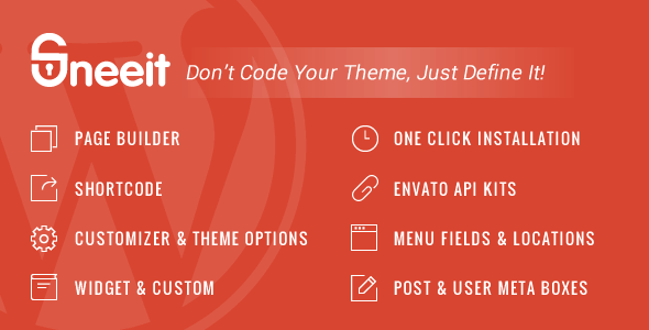 1073-Sneeit v3.1 - WordPress Theme Framework for Developers