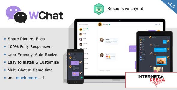 1123-Wchat - Fully Responsive PHP/AJAX Chat