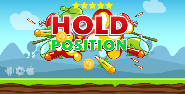 1131-Hold Position - HTML5 Game + Mobile. Construct 2 (capx) + Cocoon ADS