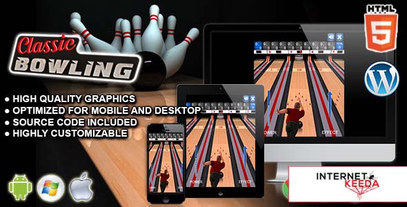 1132-Classic Bowling - HTML5 Sport Game