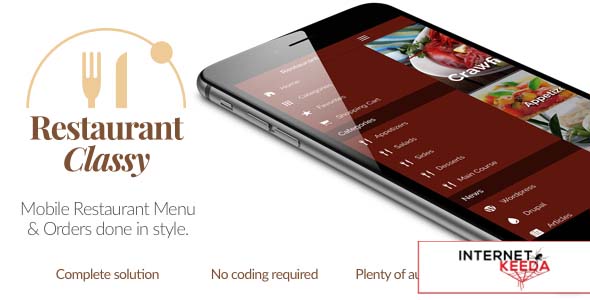 1225-Restaurant Ionic Classy- Full Application with Firebase backend