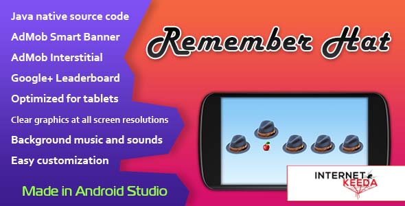 1395-Remember Hat Game with AdMob and Leaderboard