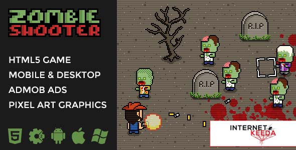 1554-Zombie Shooter - 2D Isometric Action