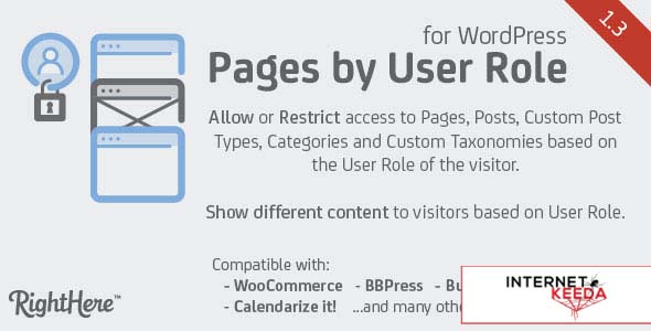 1589-Pages by User Role for WordPress v1.3.5