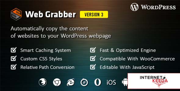 1649-Web Grabber v3.0 - WordPress HTML Scraping Plugin