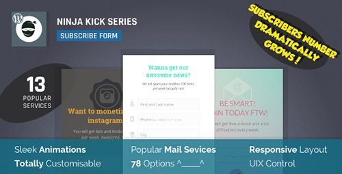 1717-Ninja Kick v1.5.3 - Subscription WordPress Plugin