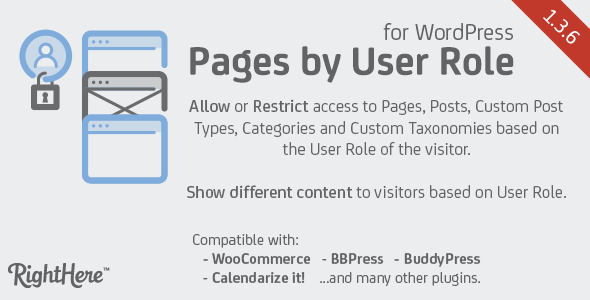 1762-Pages by User Role for WordPress v1.3.6