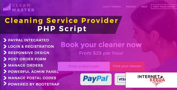 2130-Clean Master - Cleaning Domestic Service PHP Script