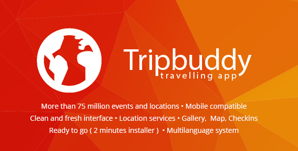 2196-Tripbuddy v1.3 - Travel, Locations and Events Web App