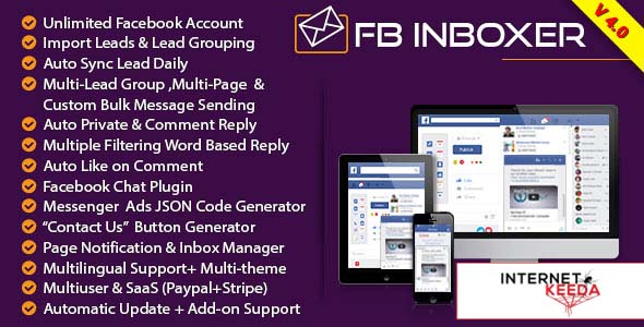 2210-FB Inboxer v4.0 - Master Facebook Messenger Marketing Software