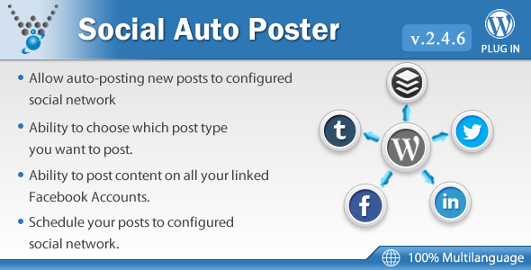 2302-Social Auto Poster v2.4.6 - WordPress Plugin