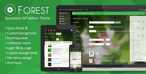 2401-Forest v2.0.1 - Revolution Wordpress Admin Theme