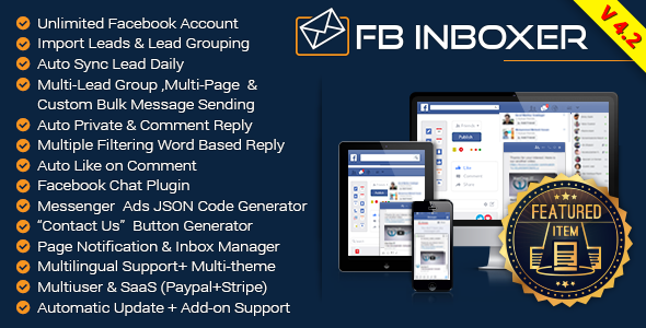 2472-FB Inboxer v4.2 - Master Facebook Messenger Marketing Software