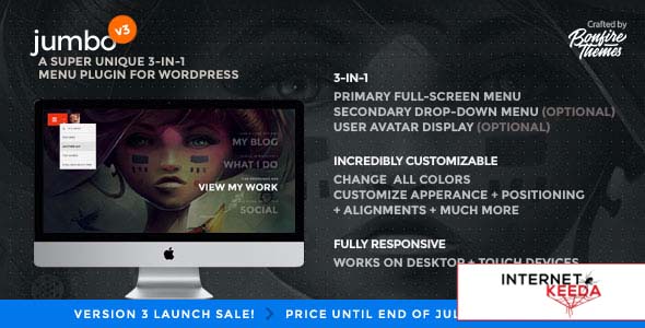 2671-Jumbo v3.2 - A 3-in-1 full-screen menu for WordPress