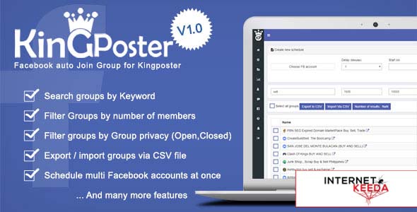 2565-Facebook Auto join groups v1.0.1 - Module for Kingposter