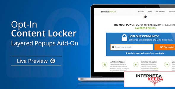 2877-Opt-In Content Locker v1.31 - Layered Popups Add-On