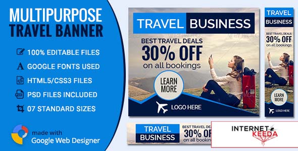 2933-GWD - Travel & Tourism Banners - 7 Sizes