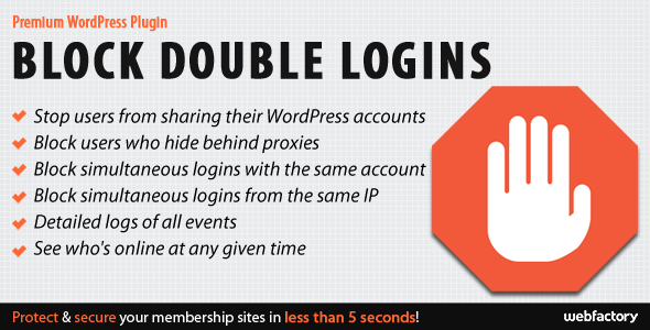 2973-Block Double Logins v1.1 - Protect Your Membership Site