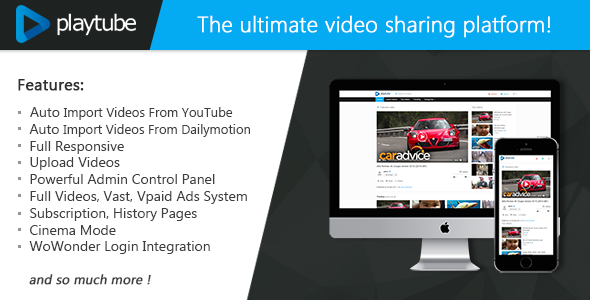 4237-PlayTube v1.4.5.1 - The Ultimate PHP Video CMS & Video Sharing Platform