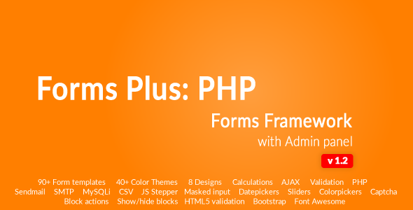 3143-Form Framework with Admin Panel - Forms Plus: PHP v1.2.1