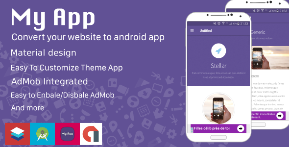 3257-Website to Android App - Material Design