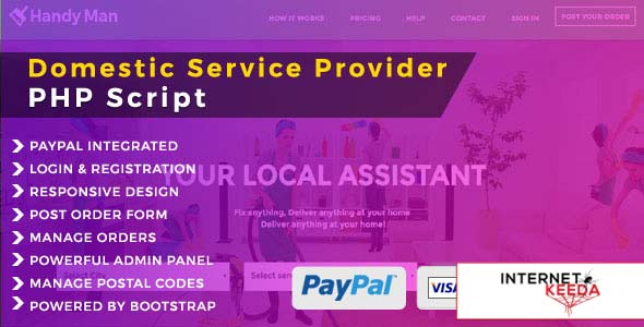 3299-Handyman v4.0 - Domestic Service PHP Script