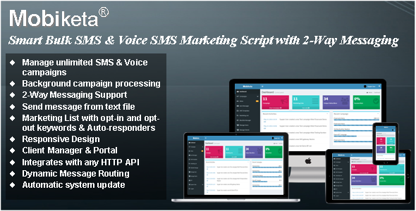 3321-Mobiketa v4.0.1 - Complete Mobile Marketing Script with Bulk SMS