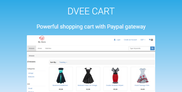 3434-Dvee Cart - E-commerce with Paypal