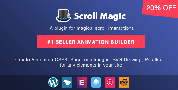 3464-Scroll Magic v3.3.1.1 - Scrolling Animation Builder Plugin