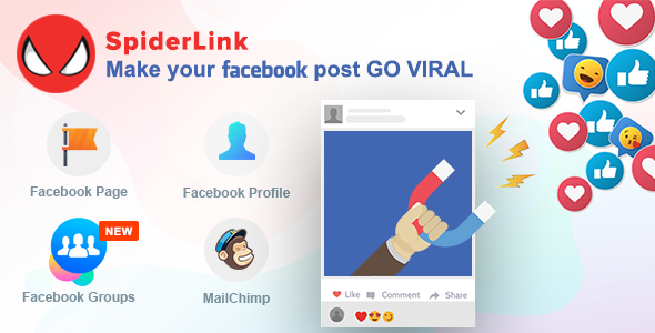 3723-Facebook SpiderLink v2.1 - Make Your Facebook Post GO VIRAL