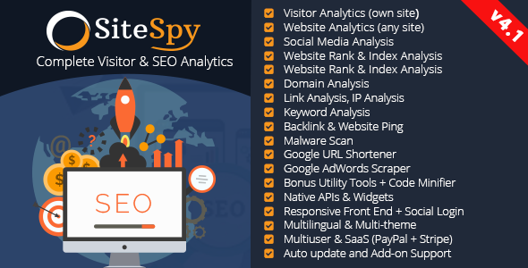 3797-SiteSpy v4.1 - The Most Complete Visitor Analytics & SEO Tools